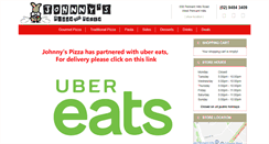 Desktop Screenshot of johnnyspizzeria.com.au